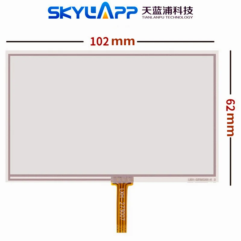 

New 4.3''inch 102mm*62mm Touch screen panels for HSD043I9W1-A00 GPS navigator Touch Screen Digitizer Panel Glass Free Shipping