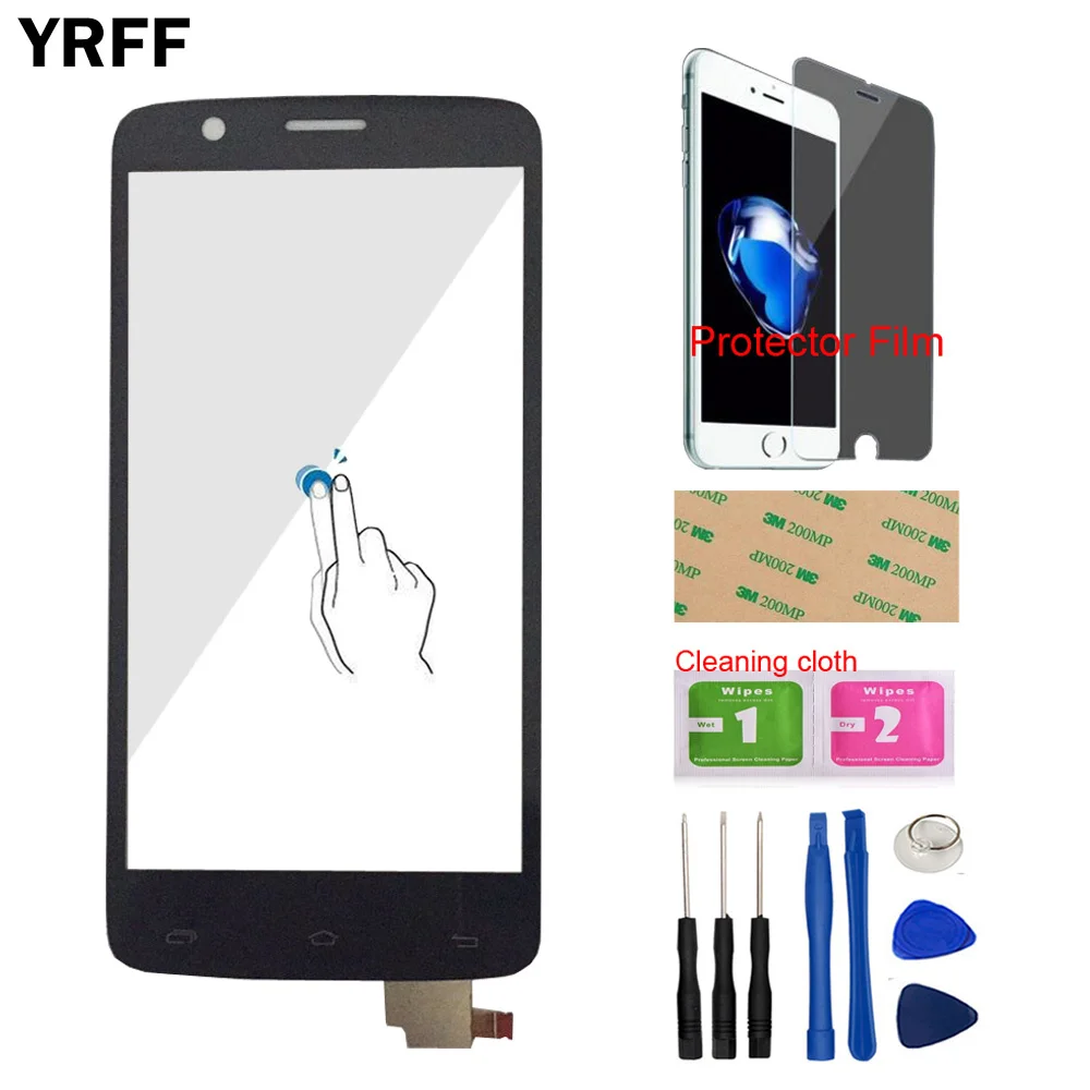 Переднее стекло для FLY IQ4409 Quad ERA Life 4 IQ 4409 сенсорный экран дигитайзер панель Стекло