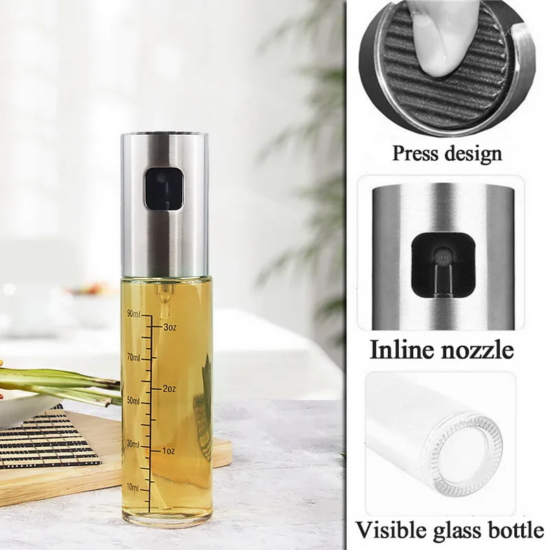 Новый распылитель уксуса для оливкового масла со шкалой бутылок насос