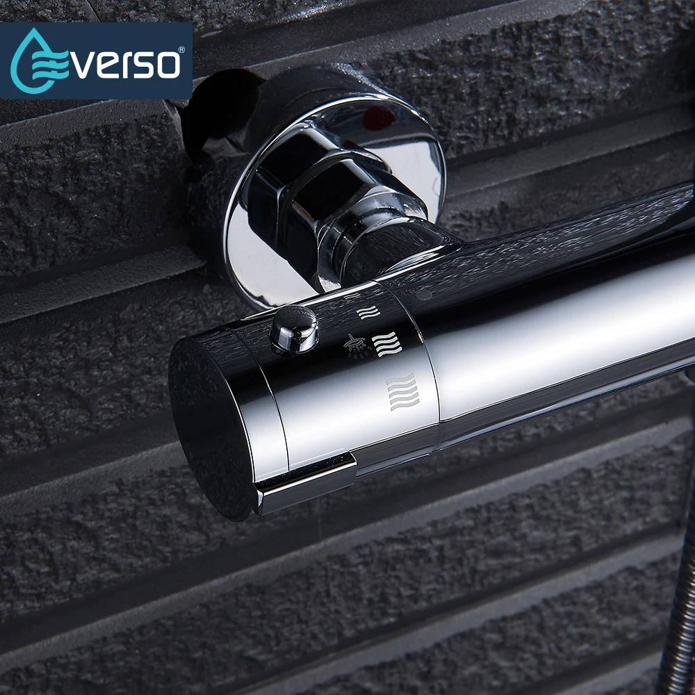 Термостатический смеситель для душа EVERSO кран Водопад ванной комнаты