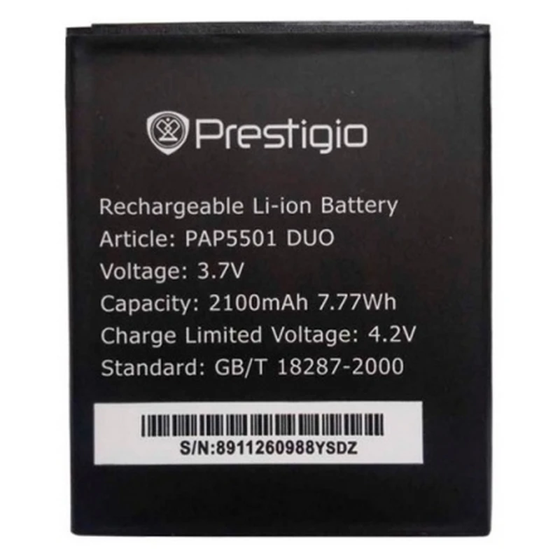 Аккумулятор для Prestigio MultiPhone 5501 PAP5501|Аккумуляторы мобильных телефонов| |