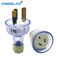 au nz plug assembled rewireable female male plug socket electrical 10a 250v ac extension cord grounded rewire socket