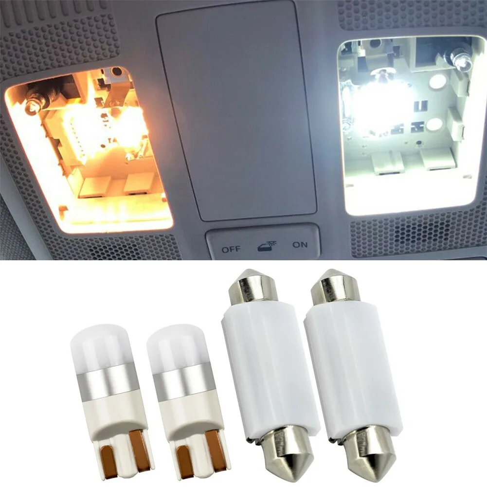 

4pcs T10 Soffitte 41mm LED Lightbulbs Dome Light Indoor Lighting Bulb SMD Auto Weiß CANBUS Innenraum Beleuchtung Birne 6000K