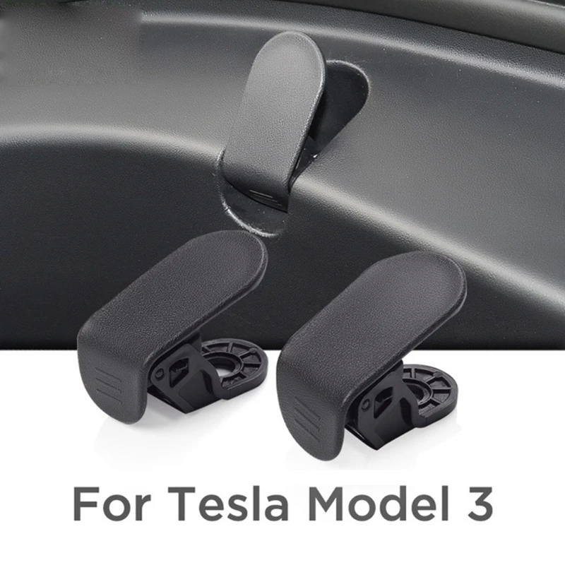 

2pcs Front Trunk Bag Hooks Car Interior Hook Bag Cargo Hook Cover Car Interior Car Accessories for Tesla Model 3