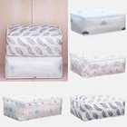 Фламинго Одежда с рисунком Одеяло Органайзер строгая сумка складная сумка для хранения, облаками, прозрачный, для путешествий, чемодан, сумка-Органайзер