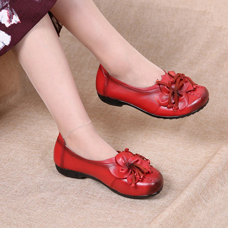 2021 новые осенние Женские туфли лодочки обувь из натуральной кожи повседневные