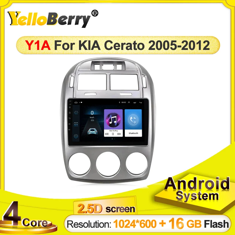 Автомагнитола 2 din для Kia Cerato 1 LD 2004 2008 мультимедийный видеоплеер GPS навигация Android