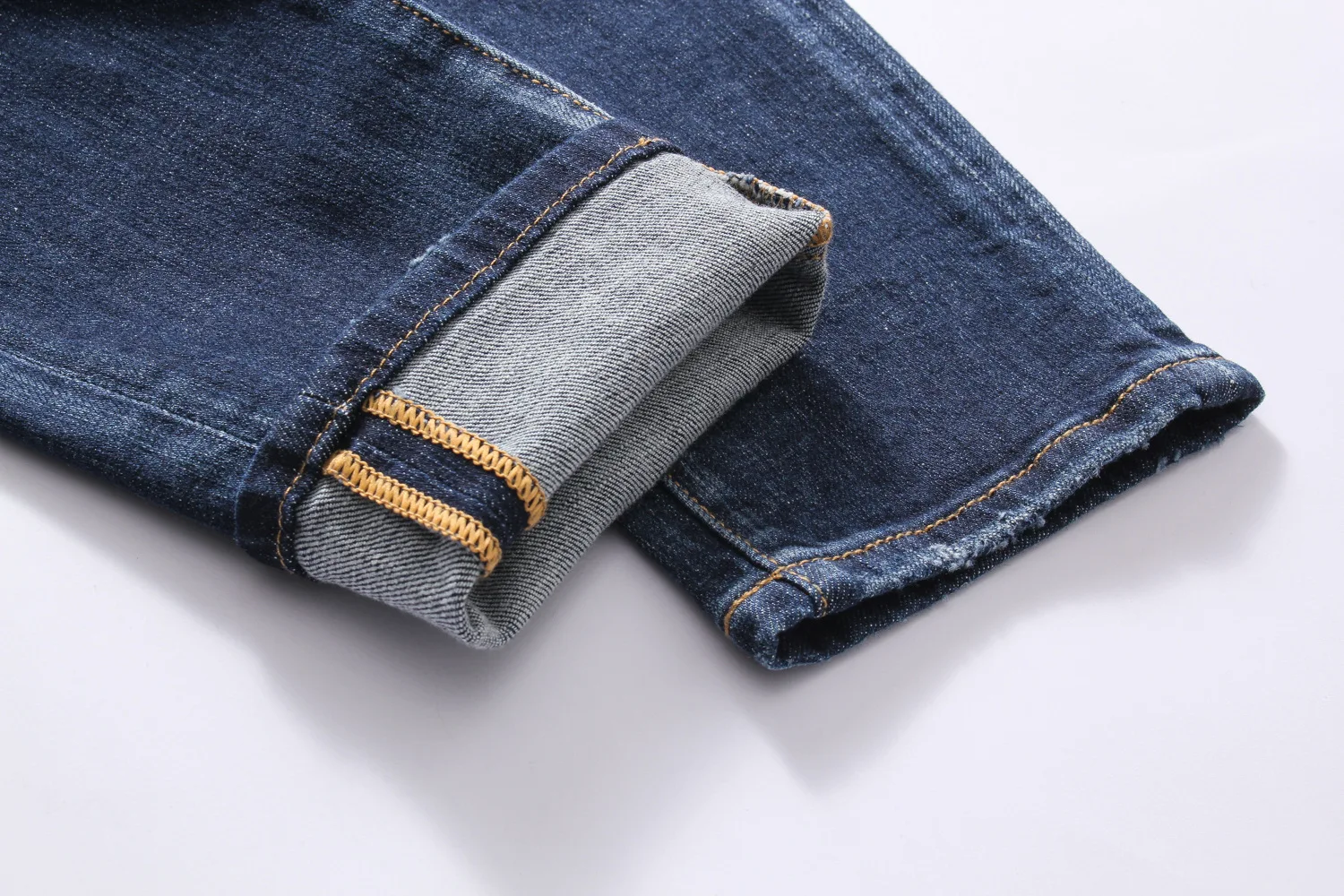 

low waist small feet quality 2019 blue fashion wash night club fashion personality jeans pants men