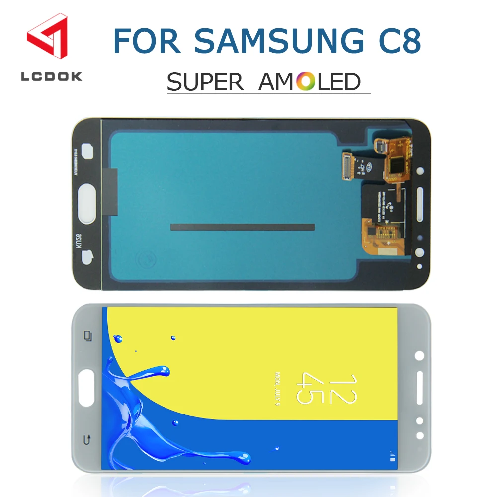 Оригинальный 5 ''Супер AMOLED LCD для Samsung Galaxy C8 C7100 C710F ЖК дисплей кодирующий