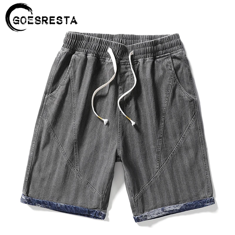 

Cotton Denim Shorts Men 2021 Summer Brand Fashion Streetwear Korean Men Pants Hip Hop Harajuku Large Size M-8XL Men's Shorts