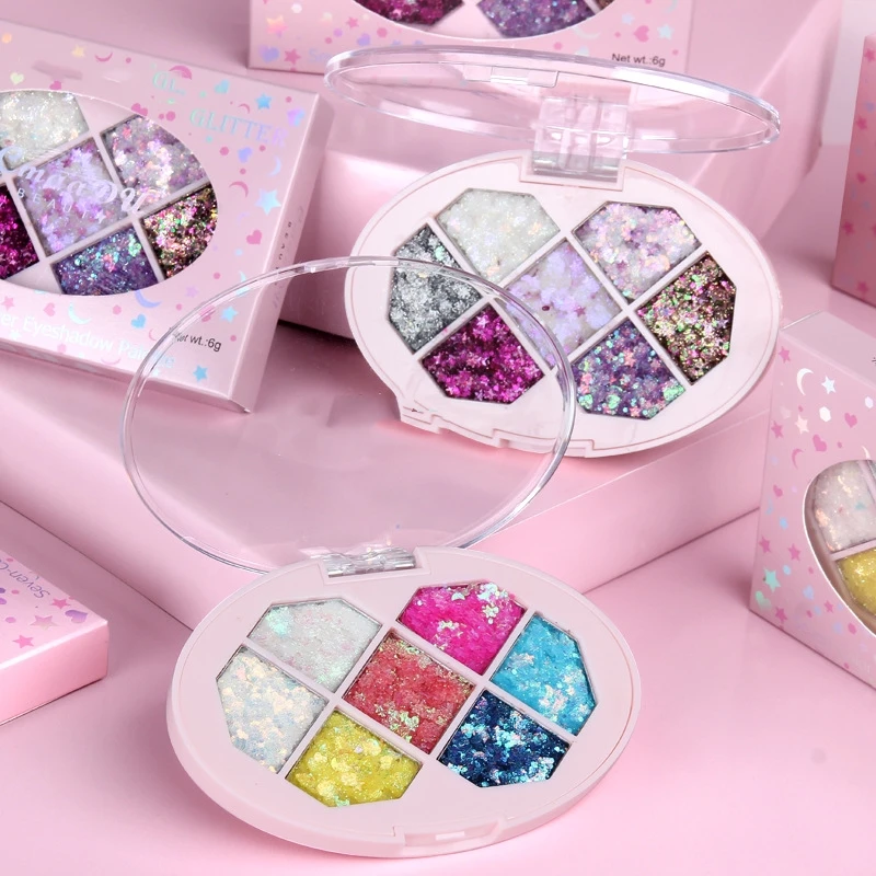 Блестящие тени для век мерцающие украшения лица пигментные Блестки блестящий