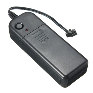 Держатель для светильник й AA 3 В постоянного тока, коробка для светящегося неонового украшения EL провода на 1-10 м, футляр для хранения батарей, конвертер, соединитель