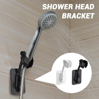 bathroom self adhesive shower adjustable head bracket shower head fixing stand holder wall mounted sprinkler shower head rack