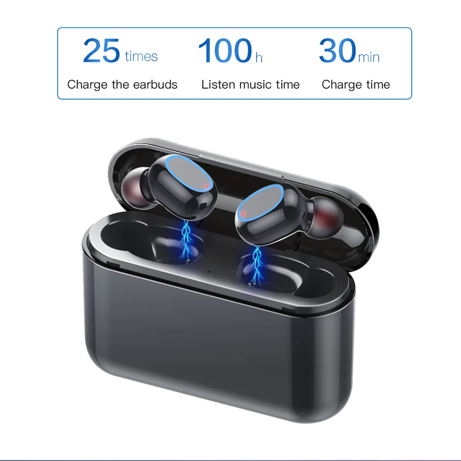 Наушники вкладыши TWS с 5 0 bluetooth Беспроводные наушники микрофоном A2 беспроводная