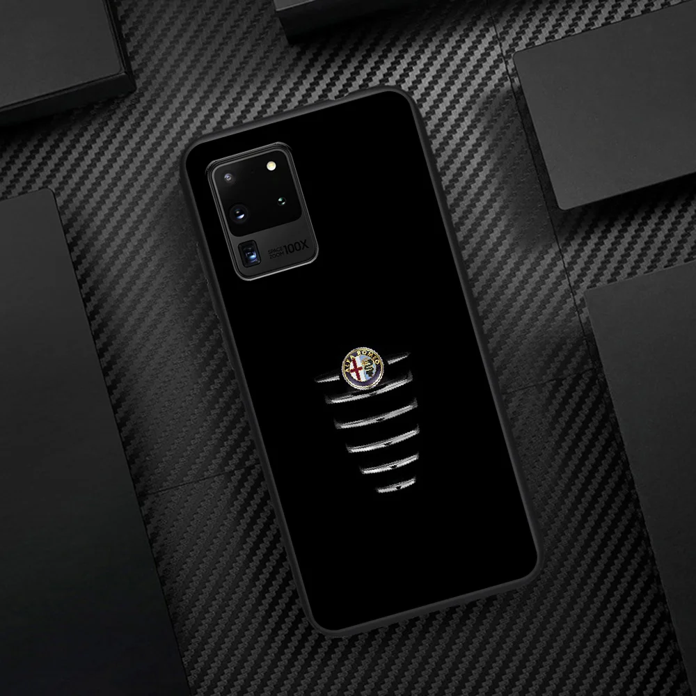 

Alfa Romeo Giulietta Car Logo Phone Case Cover Hull For Samsung Galaxy S 6 7 8 9 10 e 20 Edge Note 8 9 10 Plus black Back Luxury