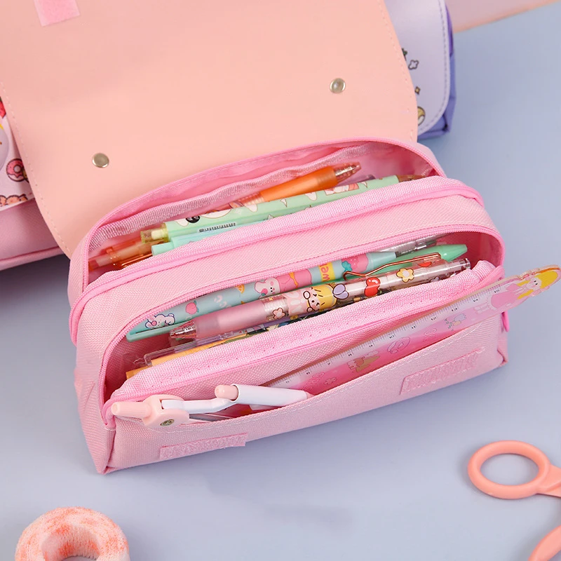 

Large Capacity Pencil Case Student Cute Decompression Stationery Bag Cartoon Creative Multifunctional Stationery Box Pencil Bag