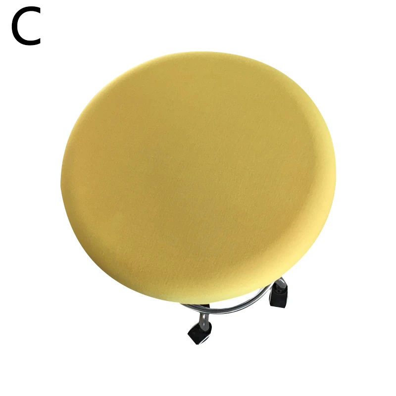 Removable Spandex Stretch Elastic Chair Hood Seat Covers Dining Room Wedding Banquet Chair Covers Decor Washable Round Slipcover images - 6