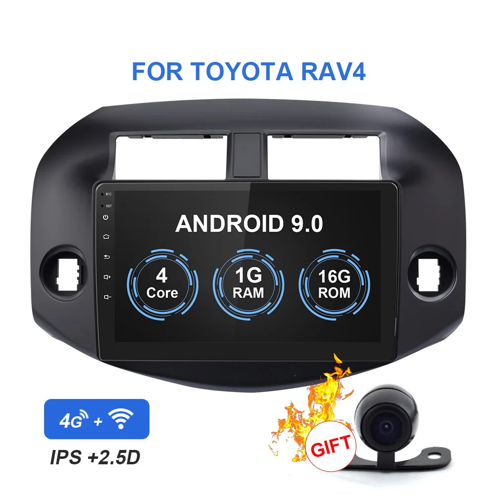 1G RAM 16 ROM YUEMAIN автомобиля Радио Мультимедийный проигрыватель для Toyota RAV4 RAV 4 2007-2010 2Din Android 8,1 автомобильное радио с GPS навигационная лента Регистраторы DVR - Цвет: 1G RAM 16 ROM