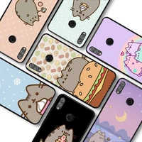 pusheens cat phone case for huawei honor10lite 10i 20 8x 10 funda for honor9lite 9xpro back coque
