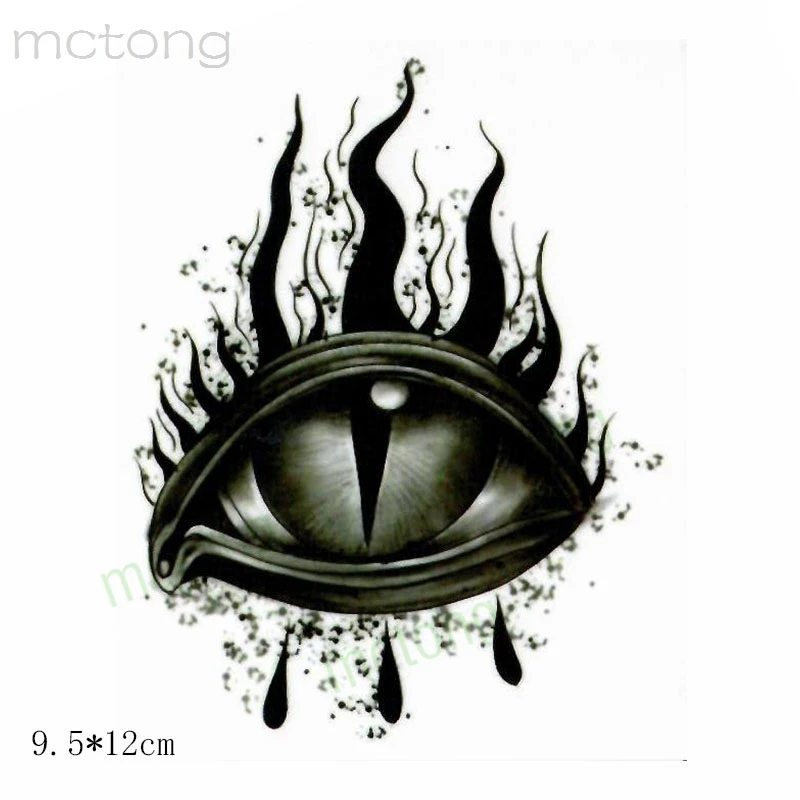 Водостойкая временная татуировка наклейка Черный кот звезда Луна покрытие