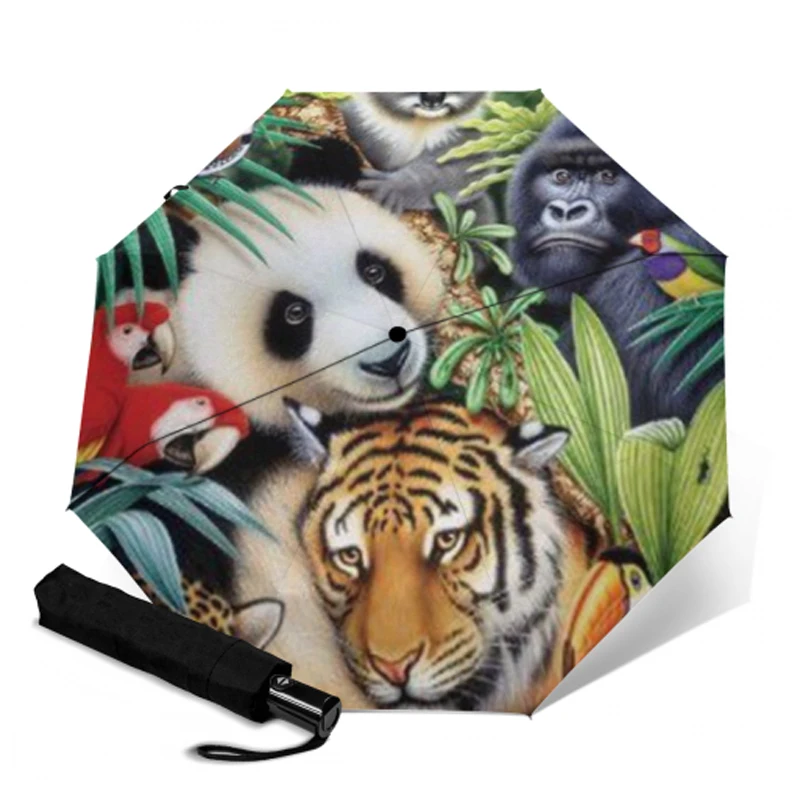 Зонт женский складной с защитой от дождя и ультрафиолета|Зонтики| |