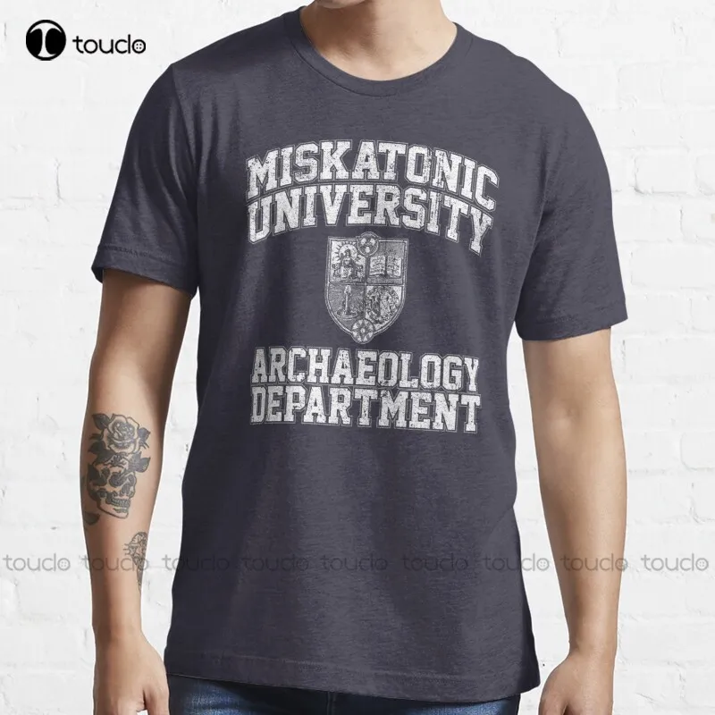 

New Miskatonic University Archaeology Department Re Animator Necronomicon Lovecraft T-Shirt Oversized Shirts Cotton Tee Shirt