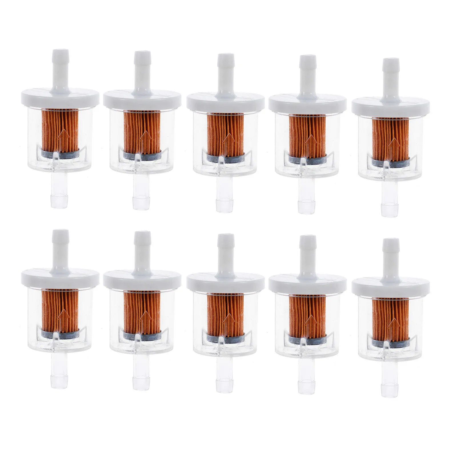 

10Pcs Universal Dirt Pocket Bike Oil Filter Petrol Gas Gasoline Liquid Fuel Filter for 8mm Petrol Pipe Carbureted Motorcycle