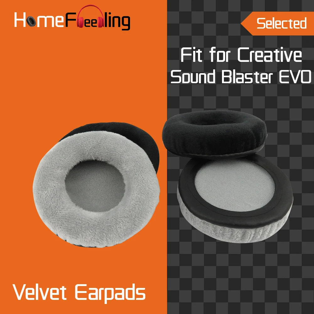 

Homefeeling Earpads for Creative Sound Blaster EVO Headphones Earpad Cushions Covers Velvet Ear Pad Replacement