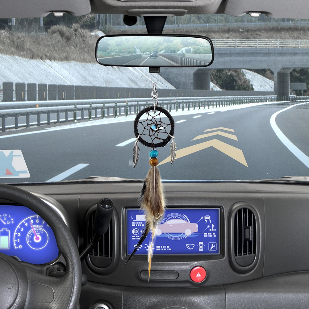 Мини-Ловец снов Автомобильная подвеска ветряные колокольчики птица брелок