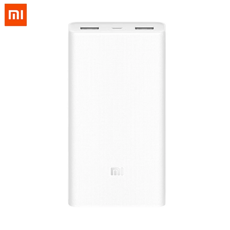 Xiao mi power Bank 20000 мАч 2C Внешняя батарея Портативная зарядка двойной USB быстрая зарядка QC3.0 mi power bank для iPhone iOS Android