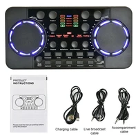 Mixer Live Broadcast Studio Singing Noise Reduction External Bluetooth-Compatible 4 0 Sound Card For Phone Computer Recording