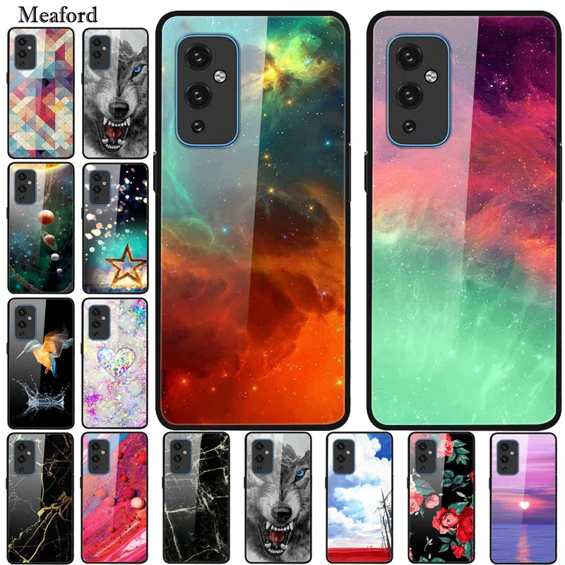 

Glass Case For Oneplus 9 Tempered Hard Phone Cover For Oneplus 9 Pro LE2113 Cartoon Capa Luxury For Oneplus9 9 9Pro Shells Coque