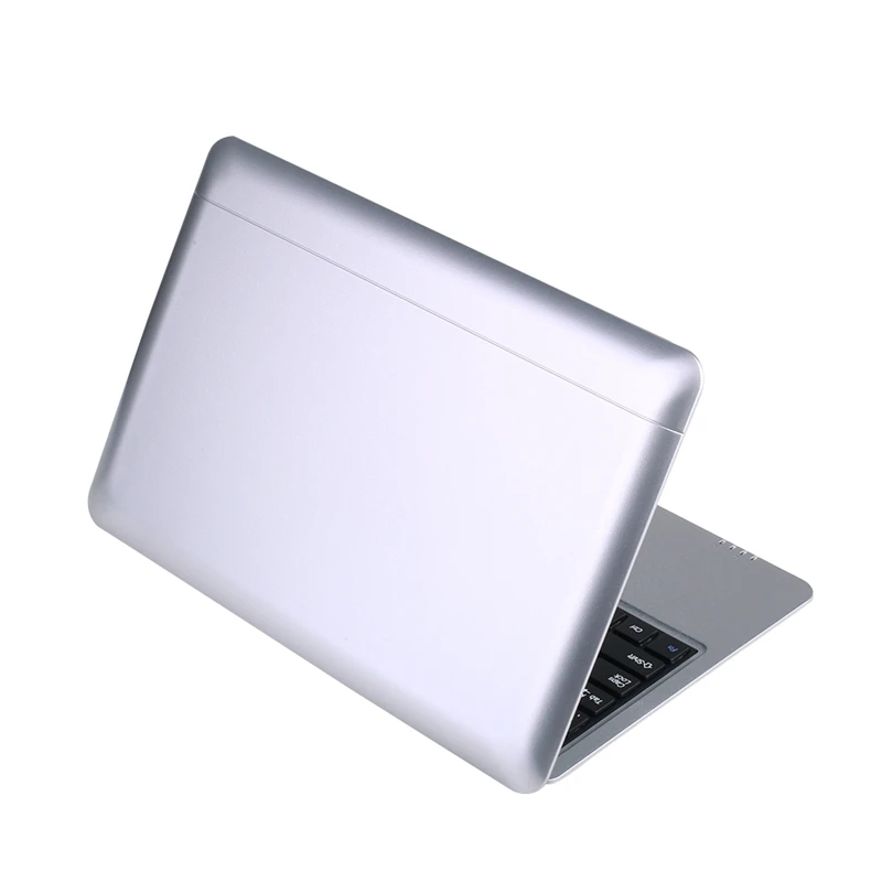 

HD Portable 10.1Inch Quad Core Android System Without Optical Drive Mini Silver Gray Laptop Netbook(US Plug)