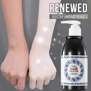 Откачивания вулканической грязи душ отбеливающий гель для душа для нежной глубокой чистки кожи, увлажняющий, отшелушивающий уход за телом крем для купания 250 мл гель для душа