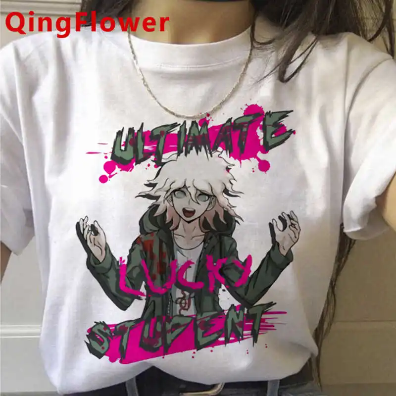 Ouma Kokichi Danganronpa V3 Футболка мужская парная одежда tumblr уличная летний топ ulzzang белая