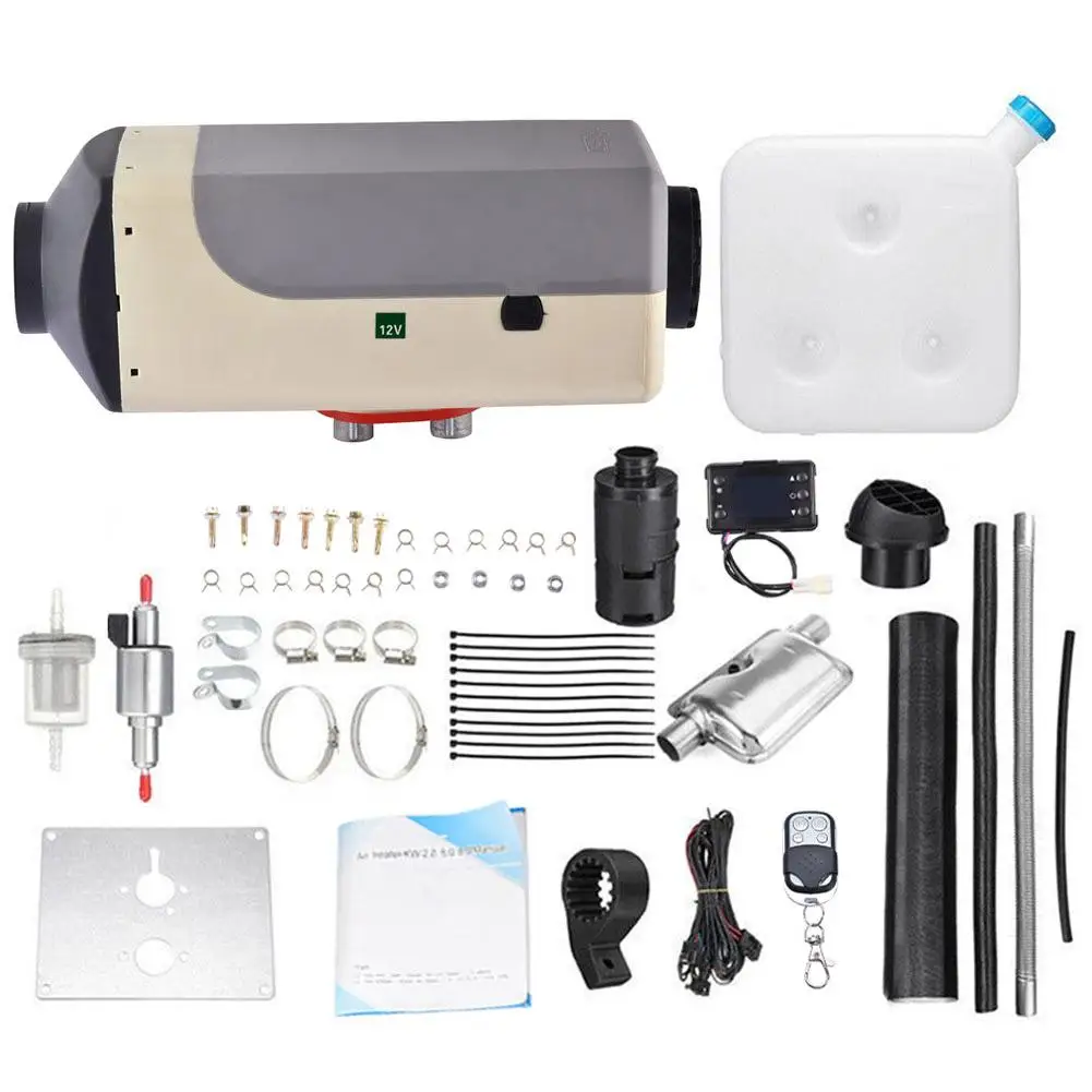 

Car Heater 12V 5kw Diesels Air Parking Heater +LCD Key Switch+Remote+Silencer For RV/Trailer/Trucks/Camper Van