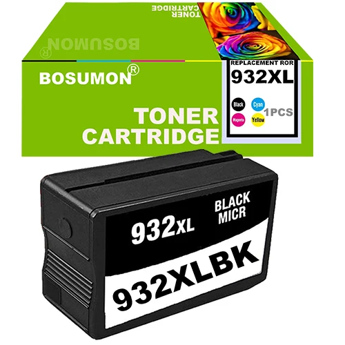1bk 1 комплект 932XL 933 для hp 932 933XL сменный чернильный картридж для hp Officejet 6100 6600 6700 7110 7610 7612 принтер - Цвет: 1bk