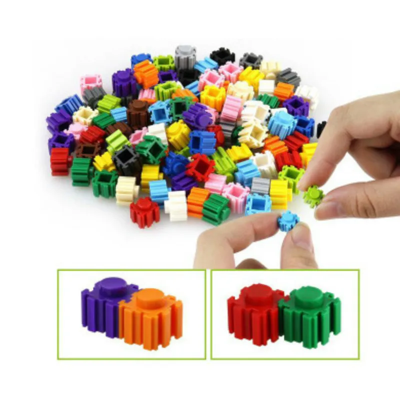 Креативные объемные 400 радужные частицы сделай сам мини блок алмазные блоки