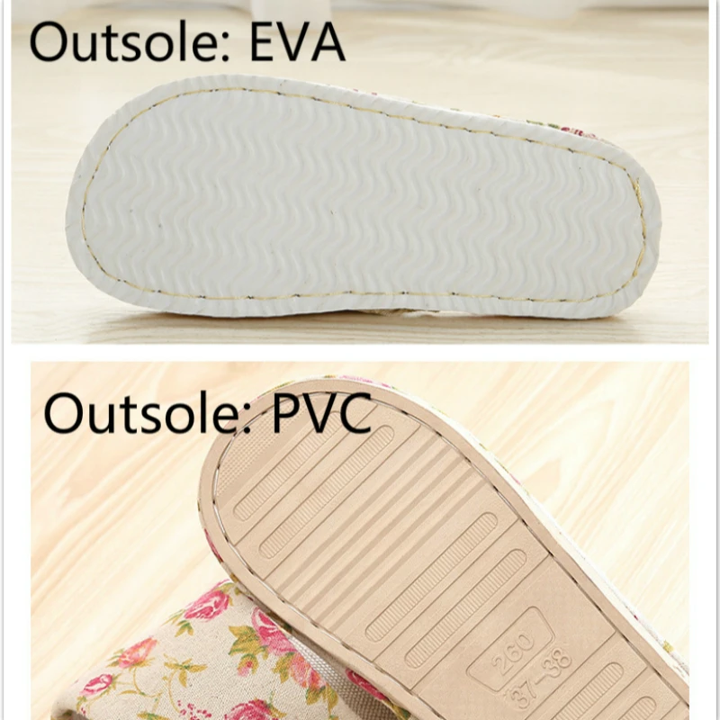 

Women Casual Floral Indoor Home Slippers Flower Soft Slippers Spring Autumn Flip Flops Female Linen Slides Slippers