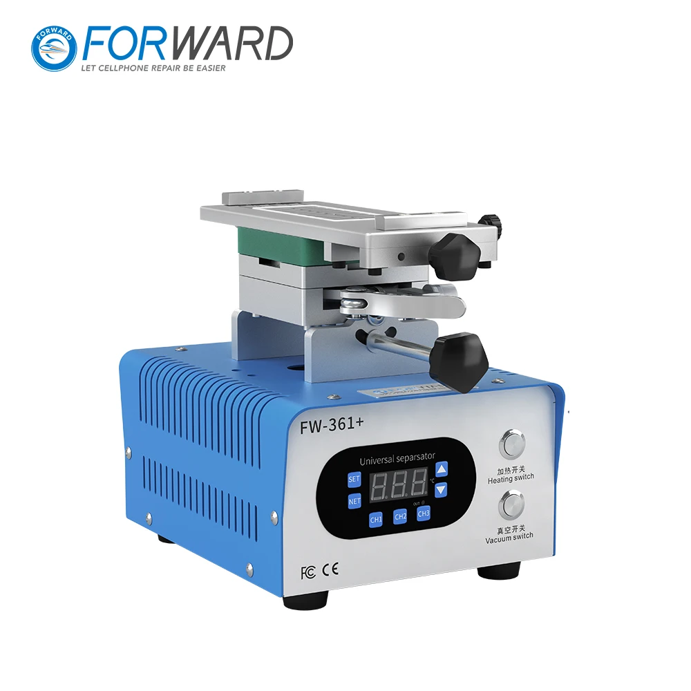 forward newest 3 in 1 mid frame removal separator machine fw 361 with dual head powerful pump for phone lcd oled screen repair free global shipping