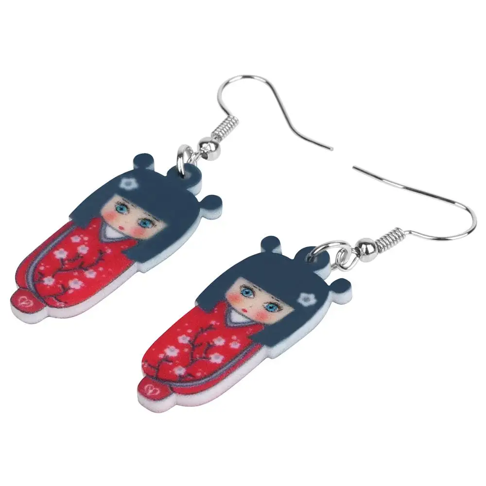 WEVENI акриловые серьги в виде птиц животных висячие украшения для женщин девочек