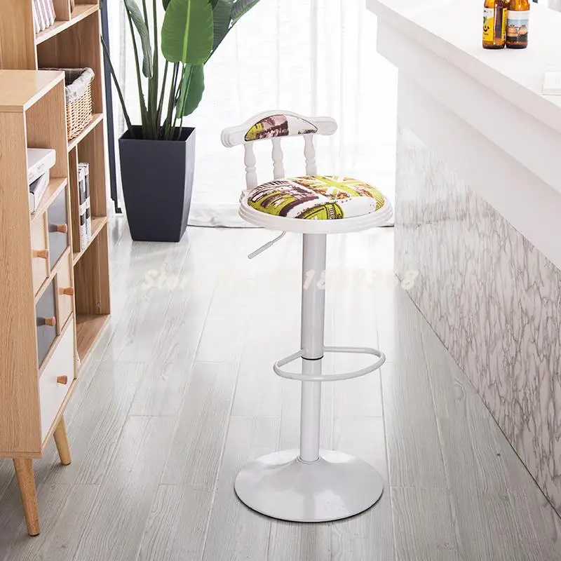 Барный стул современный простой вертикальный высокий для магазина барный