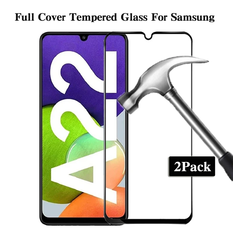 

2Pack Protective Glass For Samsung Galaxy A22 5G Tempered Glasses Screen Protectors Film A 22 A32 5G Glas On Galaxi A22 SM-A226B