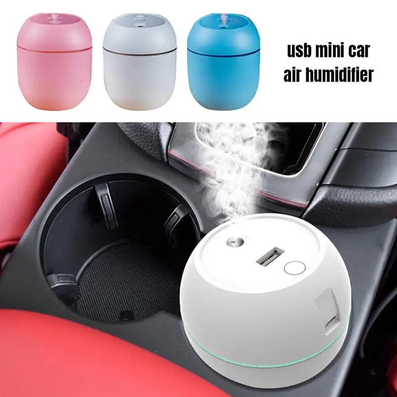 

Mini Air Humidifier with LED Night Lamp 250ml USB Aroma Essential Oil Air Diffuser Fogger Mist Maker for Home Car