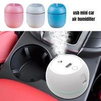 mini air humidifier with led night lamp 250ml usb aroma essential oil air diffuser fogger mist maker for home car