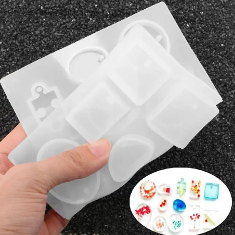 DIY Crystal Epoxy Resin Mold Ornament Pendant Casting Mould Handmade Crafts Tool MXME