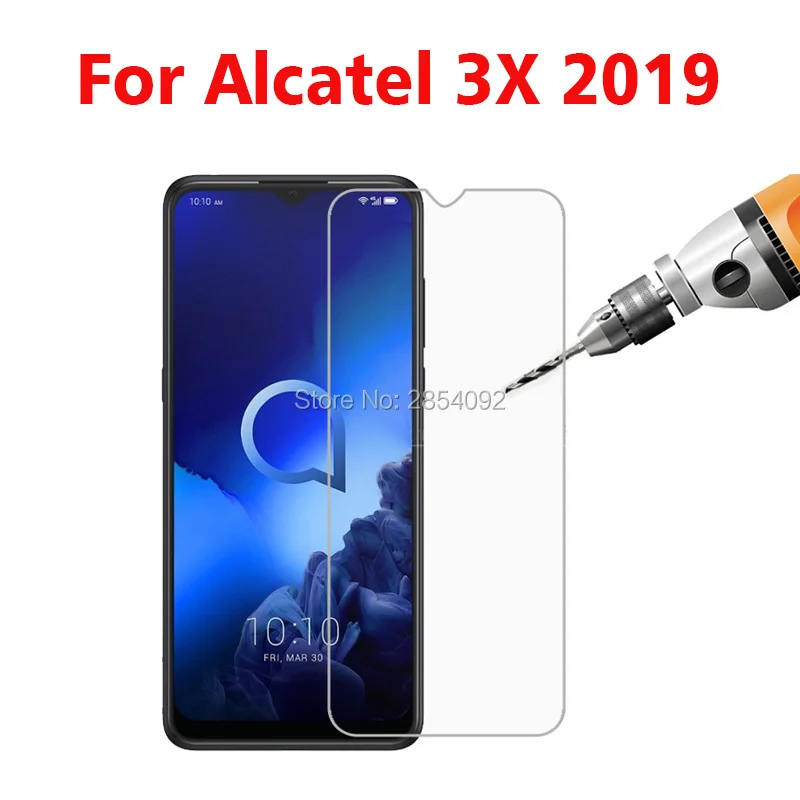 Закаленное стекло 2.5D для Alcatel 3X 2019 5048I 9H Передняя защитная пленка