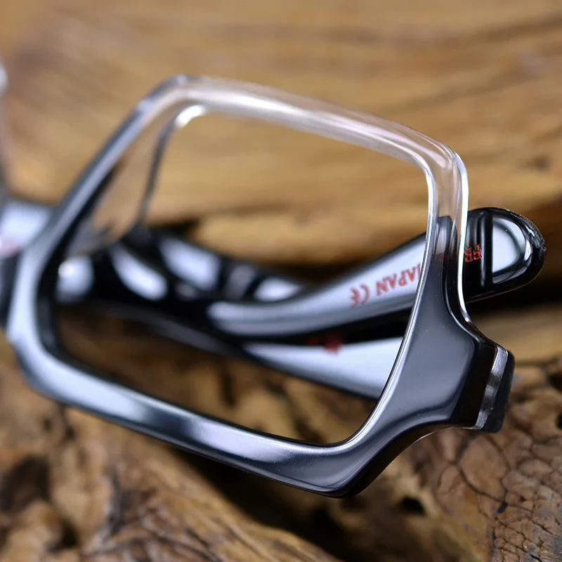 Прозрачные винтажные оправы для очков, женские и мужские оптические очки RX, черные+ прозрачные очки для близорукости, большие прозрачные очки ручной работы