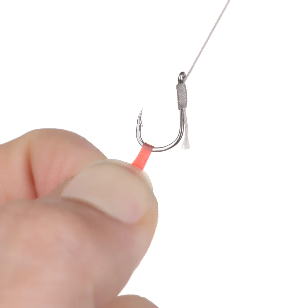 Красные рыболовные снасти 200 упаковок резиновые бандажные ленты для рыбалки