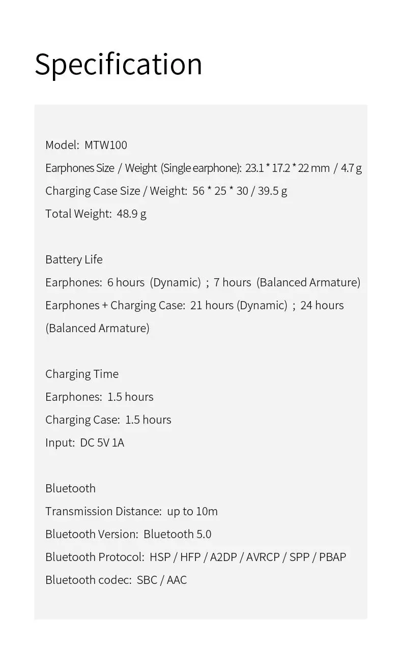Shanling MTW100 беспроводные наушники Bluetooth 5,0 IPX7 водонепроницаемые наушники-вкладыши беспроводная гарнитура